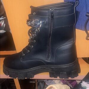 Faux Leather Winter Boots